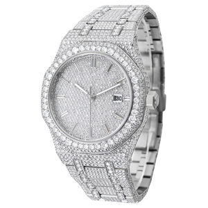 Reloj Hip Hop Iced Out Moissanite para hombre, reloj de pulsera de lujo con movimiento automático de diamantes VVS1 y caja de regalo - Product Image 4