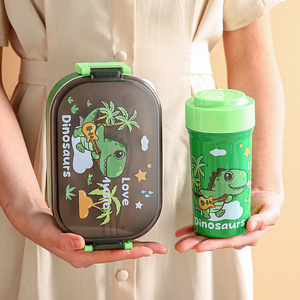 กล่องข้าวขายดี ลายการ์ตูนน่ารัก มีช่องแบ่งอาหาร กล่องอาหารกลางวันสำหรับผู้ใหญ่และเด็ก - Product Image 3