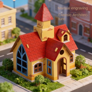 Maquette architecturale Moles Cottage, puzzle éducatif, jouet artisanal en carton, maison en papier 3D stéréoscopique pour tous les âges - Product Image 3