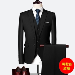 Nouveau <span class=keywords><strong>costume</strong></span> deux pièces noir pour <span class=keywords><strong>homme</strong></span> 2026 – Vente en gros – Idéal pour affaires, témoin, marié (veste + pantalon) - Product Image 3