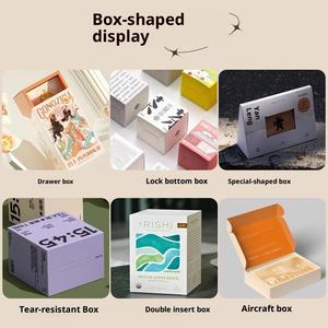 Caja de embalaje personalizada, carpetas de cartón blanco, caja de velas cosméticas reciclables con asa, logotipo imprimible, Impresión de lotes pequeños - Product Image 3