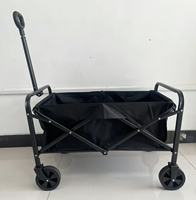 Chariot pliable robuste de 80 kg avec grandes roues pour le sable, chariot de transport portable pour le camping, le sport et les activités de plein air, personnalisable