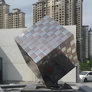 <span class=keywords><strong>Sculpture</strong></span> créative moderne et durable en acier inoxydable Installation d'art de paysage extérieur avec 1 an de garantie - Product Image 3