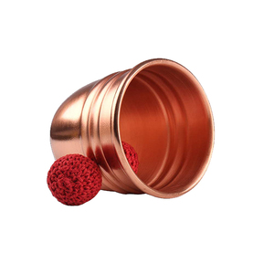 Cổ điển Brass cốc ma thuật với Chop quay quả bóng kim loại tùy chỉnh kim loại cup đạo cụ cho Close-up thủ đoạn ma thuật tấm chế tạo kim loại - Product Image 3