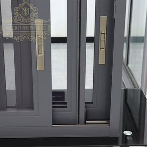 Puertas correderas de aluminio, puertas de doble acristalamiento, calidad Premium, precio de fábrica - Product Image 6