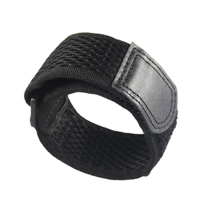 SmartWin Bracelet de montre de sport personnalisable 22mm Bracelet en cuir véritable avec mailles en nylon - Product Image 4