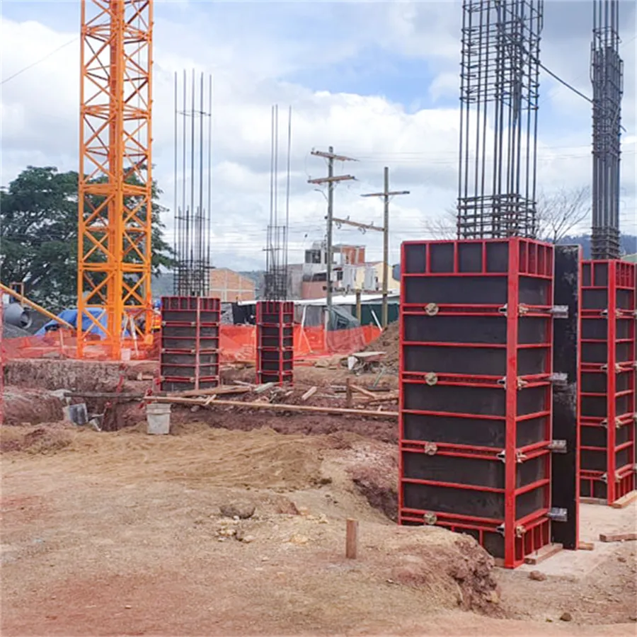TECON-armazón de acero para construcción, estructura de hormigón de área grande para construcciones con paredes y columna