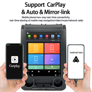 Lecteur multimédia de voiture à écran vertical 12,1 pouces pour <span class=keywords><strong>Ford</strong></span> F150 (2016-2020), avec Android Auto et CarPlay sans fil, navigation GPS et WiFi - Product Image 2