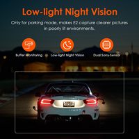 AZDOME M580 Dashcam écran tactile 2 canaux caméra de voiture boîte noire de voiture Vision nocturne haute résolution avant et arrière Dash Cam 5K