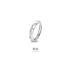 Romantico argento placcato il piccolo principe e l'anello di coppia fiore di rosa per gli amanti delle donne gioielli - Product Image 5