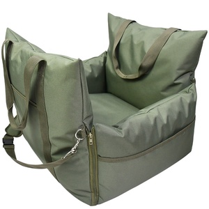 折りたたみ式オックスフォード犬用ショルダーバッグ居心地の良いキャンバス車用ベッドマット小型動物旅行快適な持ち運びソリューション - Product Image 5