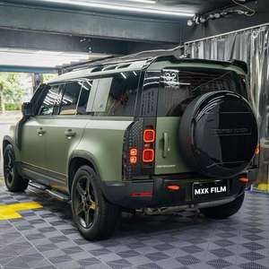 Rouleaux de film PET pour voiture, couleur <span class=keywords><strong>vert</strong></span> militaire <span class=keywords><strong>mat</strong></span>, effet carbone <span class=keywords><strong>vert</strong></span>, vinyle satiné anti-rayures, pour <span class=keywords><strong>covering</strong></span> automobile - Product Image 3