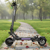 Monopattino Elettrico Pieghevole ASAP A10 D 2000W, Ruote da 10 Pollici, Autonomia 40-60km, Velocità Massima 31-40km/h, Lunga Durata della Batteria, Portatile per Pendolari Urbani
