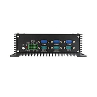 Mini PC industriel portable avec processeur J1900, 8 Go de RAM DDR4, SSD M.2 de 128 Go, double RJ45 Lan, 6 ports COM