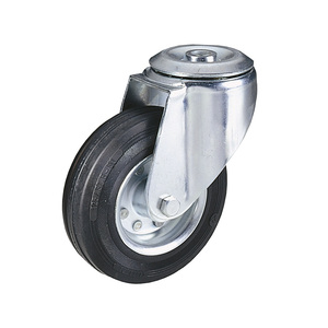 TTAKE RU0010109353859 Wheel with pressed and galvanized sheet metal core, with <b>swivel</b> support with through hole - Product Image 1