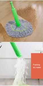 Serpillère Magique Améliorée - Manche Télescopique en Acier et Seau Essoreur Automatique pour un Nettoyage Facile des Sols Humides/Secs - Product Image 2