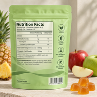 Complément alimentaire pour la santé intestinale en gros sous marque privée : Gommes digestives à l'ananas et au vinaigre de cidre
