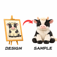 Fabricant OEM professionnel de jouets et animaux en peluche longue et super douce personnalisés avec rembourrage en coton PP, fonction anti-stress