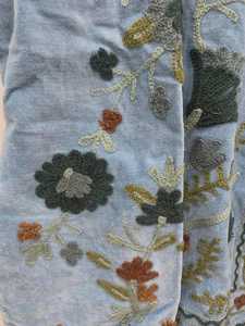 Blouson Bomber sur mesure en velours Suzani à col, broderie main motif animalier, rembourrage coton hiver, exportateur fabricant OEM Inde - Product Image 5