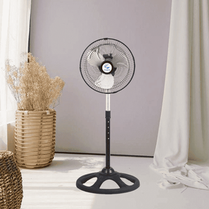 10 Inch Electric <b>Metal</b> <b>Pedestal</b> <b>Fan</b> with Class a Energy Efficiency and 1 Year Warranty for Household Hotel & RV Use - Product Image 2