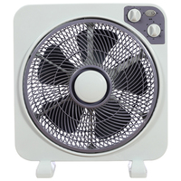 Ventilateur de table 12 pouces blanc et gris à prix avantageux avec 3 vitesses, minuterie et fonction de persiennes, portable pour le bureau
