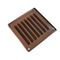Grille d'aération carrée en aluminium poinçonnée thermolaquée, persiennes estampées, couleur personnalisée, installation facile, garantie 1 an
