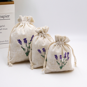 Customized Cotton and Linen <b>Cloth</b> Bundle Pockets Drawstring Bundle Mouth Linen Bread <b>Bag</b> - Product Image 3