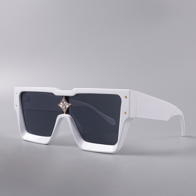 Custom Brand Logo Sun Glasses Fashion Gafas De Sol Shades Black Thick Large Square Luxury Designer Sunglasses