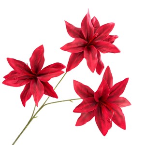 Fleur de lys artificielle Pingping à 3 têtes en soie, idéale pour la décoration de mariage, les accessoires photo en extérieur et la décoration artisanale de la maison - Product Image 5