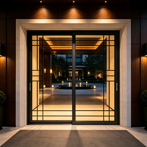 Deioux Wholesale Tempered Glass Sliding Door with Tempered Low E Insulated Glass for Living Room Factory Direct Price - Product Image 1