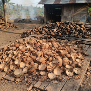 เปลือกมะพร้าวครึ่งซีกสีน้ำตาลธรรมชาติสำหรับงานฝีมือและการเกษตร - Product Image 1