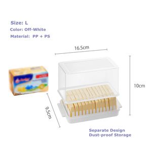 Boîtes de découpe et de rangement pour beurre, boîtes de découpe pour fromage, bacs de rangement pour aliments, accessoires de cuisine - Product Image 2