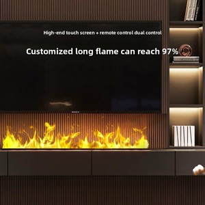 Nhà sản xuất có nguồn gốc Lò sưởi điện mô phỏng ngọn lửa đơn giản Thiết kế sang trọng lạnh tấm bảng điều chỉnh nguyên tử Dễ dàng chèn kim loại - Product Image 4