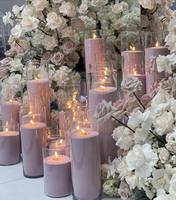 Objets décoratifs, bougies fantaisie, conteneurs, granulateur, coffret cadeau, emballage, bougies en cire de sable en vrac pour mariage