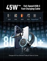 LISEN 2026 Adaptateur Chargeur Voiture Amélioré 4-en-1 90W Multi-Ports USB C Power Delivery Prise de Charge Rapide pour iPhone 17 Samsung