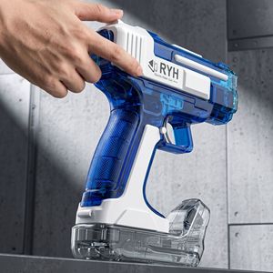 Pistolet à eau électrique à pulvérisation, jouet avec lumière de flamme, tir automatique continu, grande capacité, rechargeable, longue portée - Product Image 2