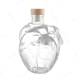 Conception <span class=keywords><strong>de</strong></span> <span class=keywords><strong>coeur</strong></span> personnalisée 500ml clair Logo personnalisé Vodka Gin <span class=keywords><strong>Rhum</strong></span> WhiskyTequila Brandy bouteille avec liège - Product Image 6
