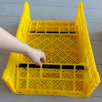 Usine en gros caisse/panier en plastique pliable pour l'agriculture fruits légumes PP panier pliant en plastique