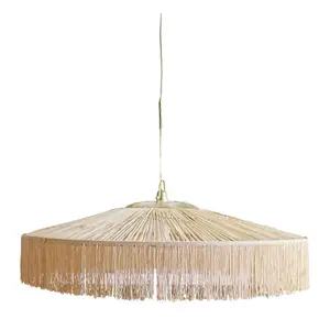Bamboe Weven Kroonluchter Licht Opknoping Led Plafondlamp Hanglamp Armaturen Rotan Geweven Thuis Slaapkamer Decors Verlichting