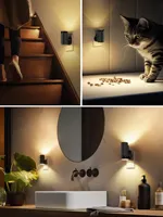 Veilleuse LED avec capteur de crépuscule à l'aube Veilleuse créative Lampe murale LED d'intérieur pour la décoration d'éclairage de couloir à la maison