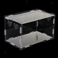 Acrylique Usine Pet Terrarium Reptile Réservoir D'alimentation Insecte Boîte D'élevage Cage