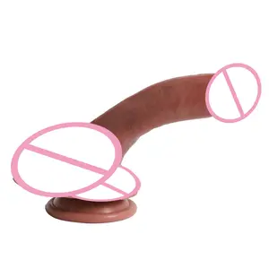 Echthaut-Dildo Damen-Spielzeug Sexpenis Kunstpenis Silikon-Hahl Sexspielzeug Dildo für Weibchen