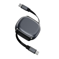 Câble de charge rétractable personnalisé avec logo PD 240W Type C vers C avec puce E-Mark, charge super rapide, chargeur portable