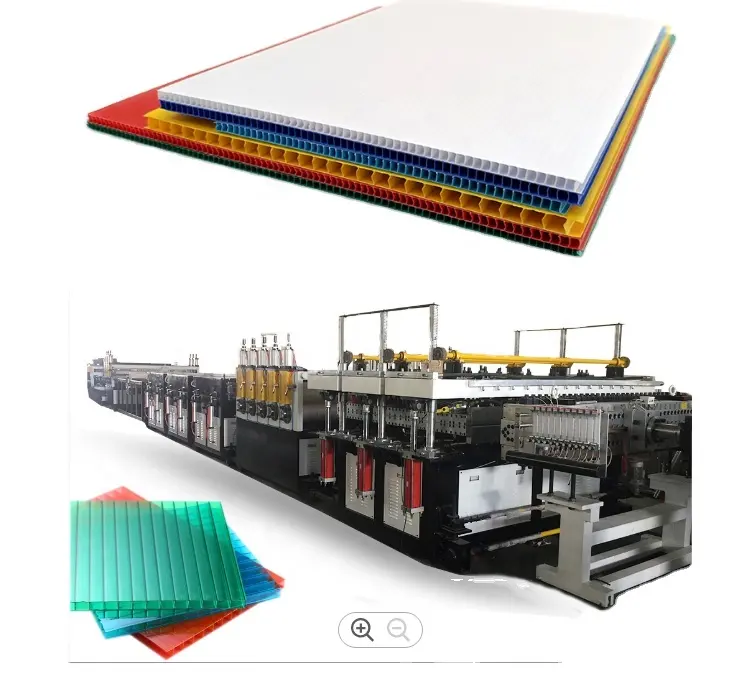 China Made Polypropylene PP Hollow Grid Corrugated Sheet Board Production Line Corrugated Sheet Extruder Machine Plant Equipment
