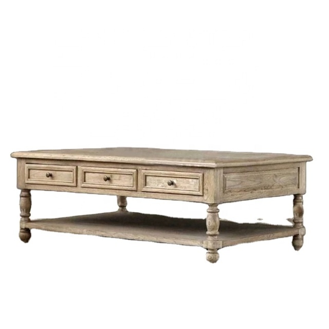 Solid Wood Country-style Antique Solid Wood Coffee Table