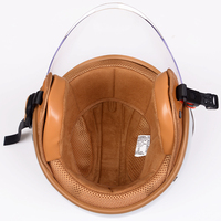 Cascos de Motocicleta Retro Unisex para Adultos, de Material ABS, Diseño Abierto, Clásicos, Vintage, Seguros para Todas las Estaciones, para Ciclismo