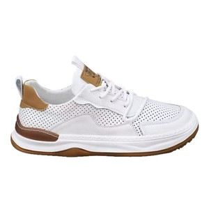 Nouvelles Chaussures Décontractées et Tendance pour Hommes, Style Coréen, à Semelle Épaisse, Antidérapantes, en PU Creux, à Lacets - Product Image 6
