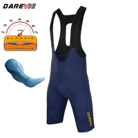 Cuissard de cyclisme Darevie Custom 4 Way High Elasticity One Piece Seamless pour homme, résistant aux plis