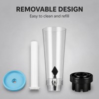 Distributeur de boissons 3L Or et Argent avec robinet pour bar et fêtes