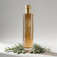 Bouteille en verre super-flint ronde et fine de 530 ml avec logo couleur personnalisé et boîte d'emballage, vide, pour spiritueux, liqueur, whisky, vente en gros